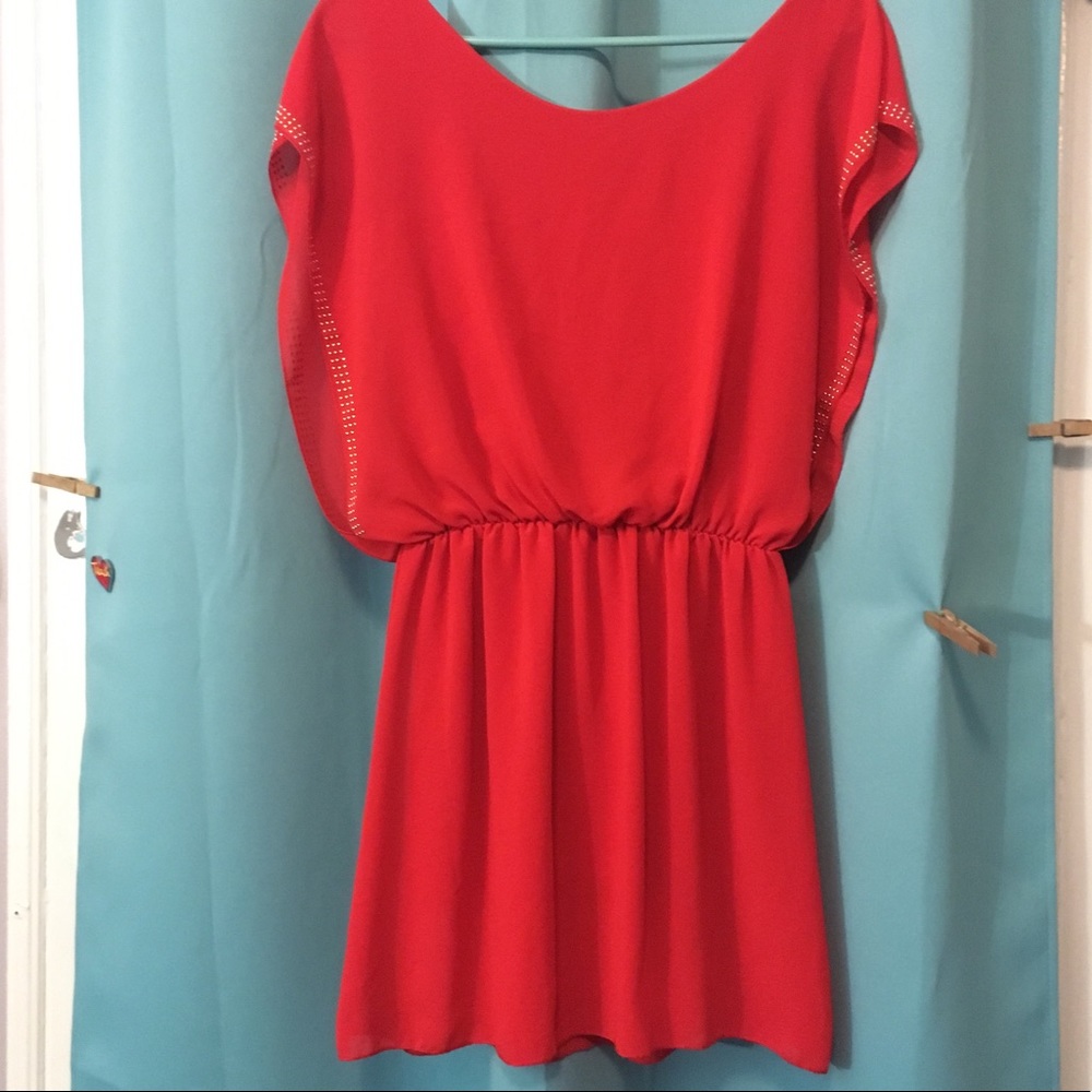 Cute flouncy red dress
